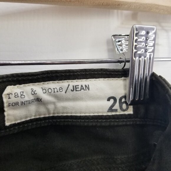 Rag + Bone for Intermix zipper Capri Black Size 26 - Picture 4 of 9